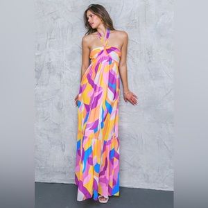 Flying Tomato Woven Wishes Maxi Dress